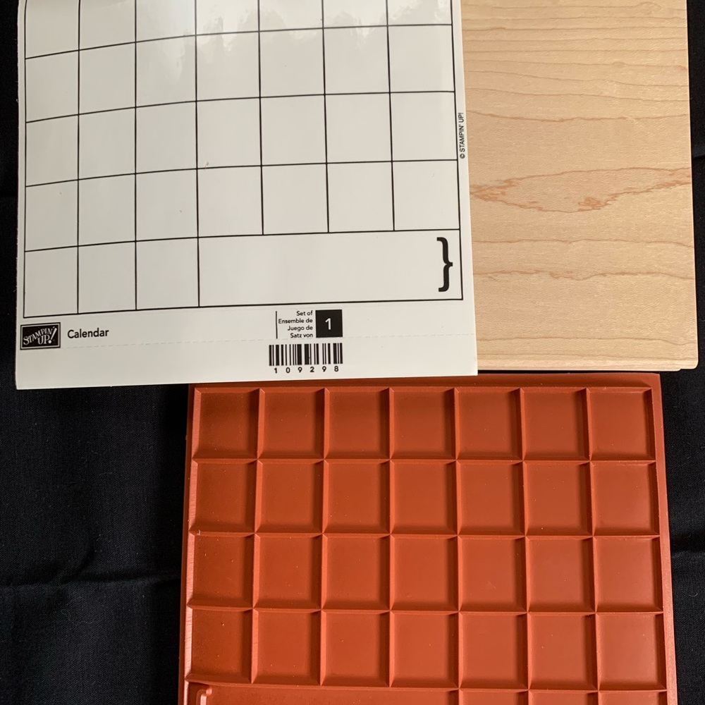 Stampin Up calendar stamp.